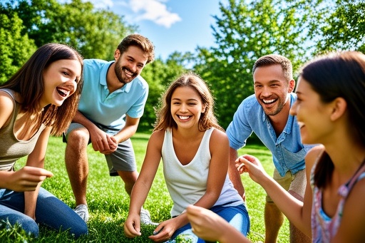 Friends Enjoying Outdoor Activities