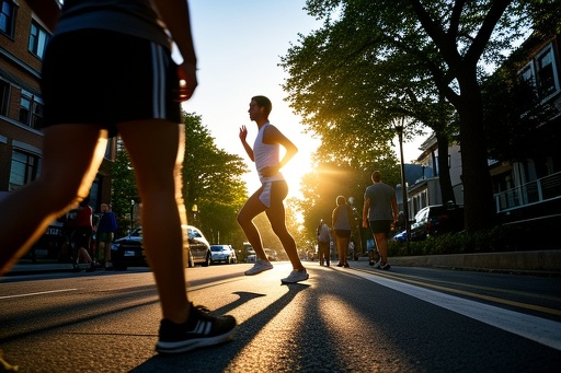 Mindful Jogging at Sunrise