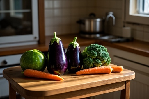 Fresh Vegetables on a Table