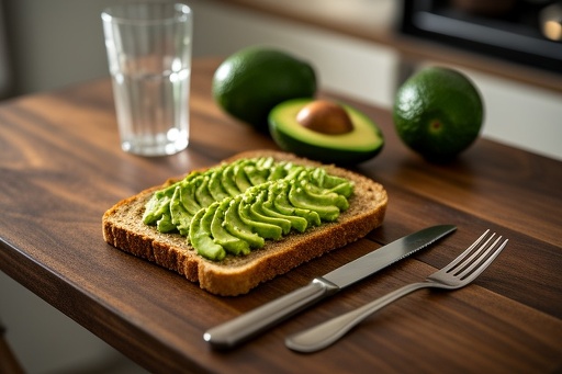 Avocado Toast on a Wooden Table