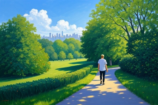 Walking in a Park