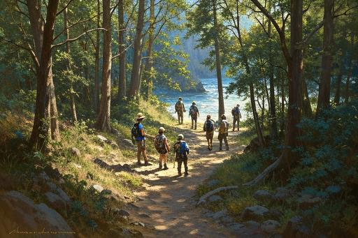 Hiking Through Trails
