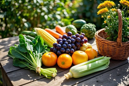 Assortment of Fresh Organic Produce